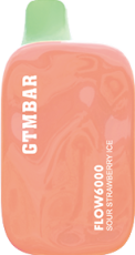 ЭСДН GTM BAR FLOW 6000 2% Sour Strawberry Ice